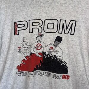 Vintage 90s 1992 Project Prom Mac Arthur High School Stay Drug Free Tee Shirt XL